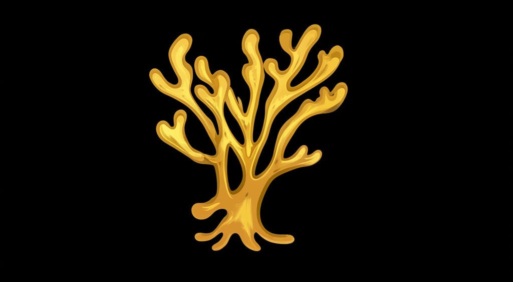 Golden lifeform representing Syntropy